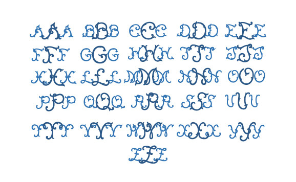 Thorns Monogram Font slide 4